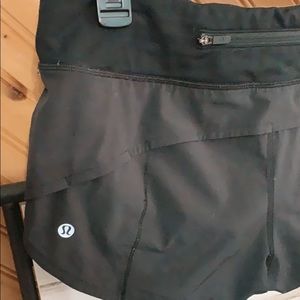 Black lululemon shorts-size 6